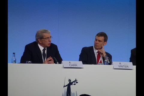 Sir Roger Carr, Chairman, BAE Systems and Graham Vinter, GC, BG Group